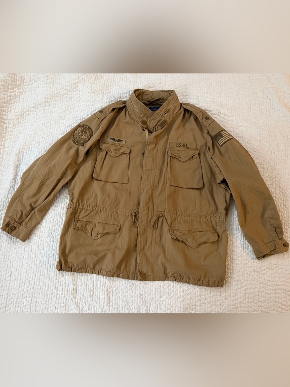 Polo Ralph Lauren Men's IconicField Jacket in Khaki Brown